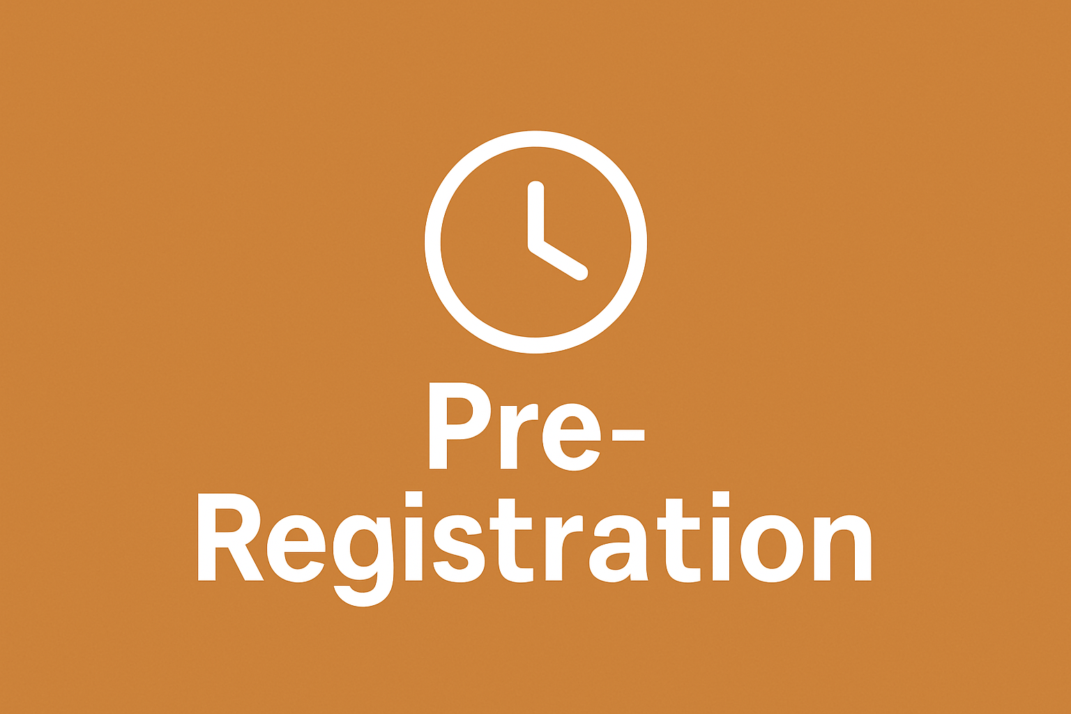 Pre-Registration