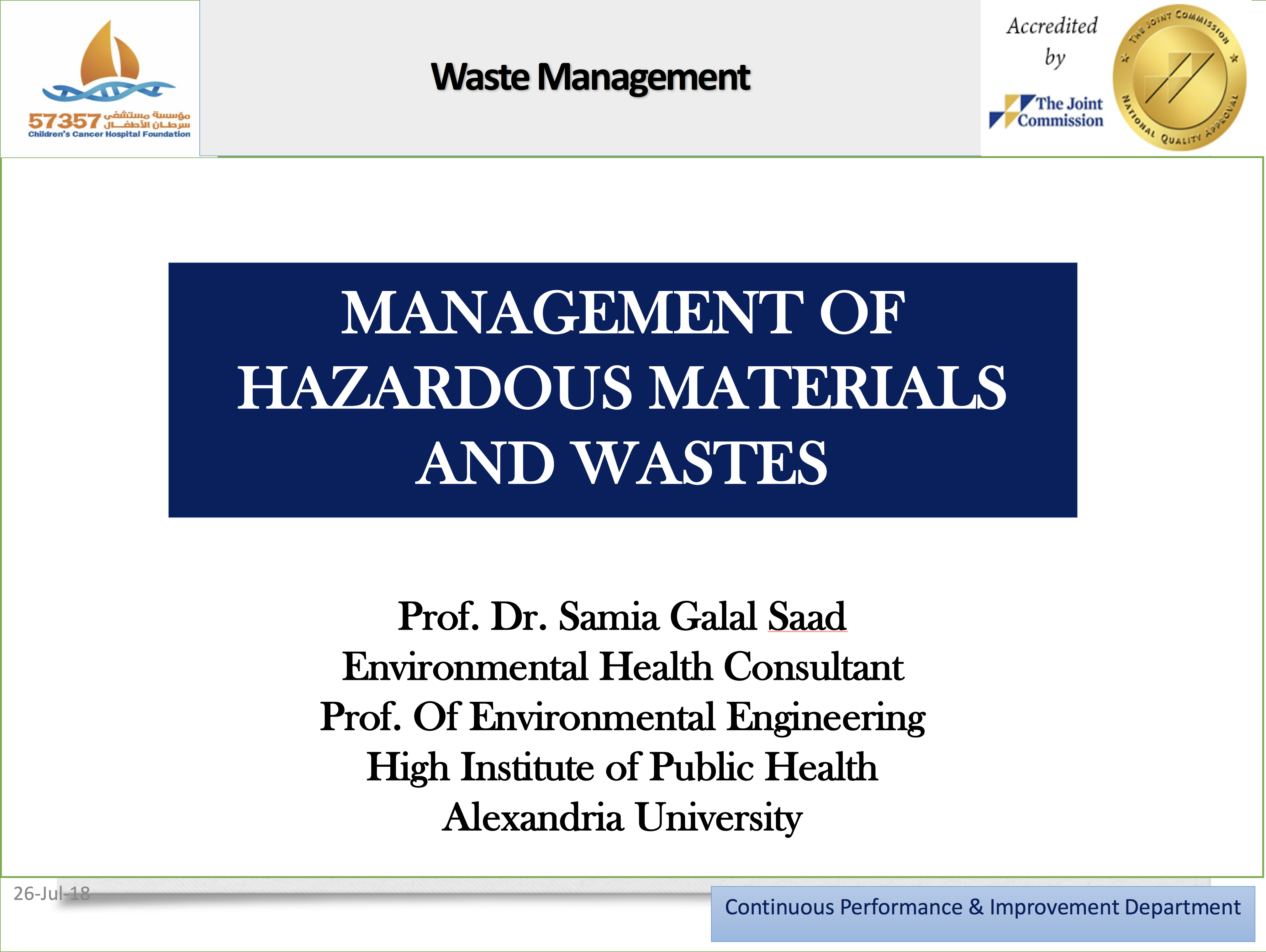 Hazardous Material Management